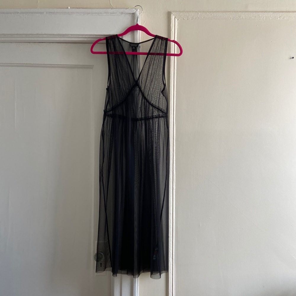 Topshop sheer dress 🖤